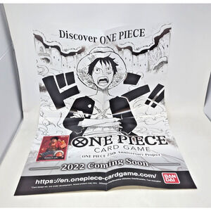 1st English Promo Event Shop Display Rare One Piece TCG Manga Poster